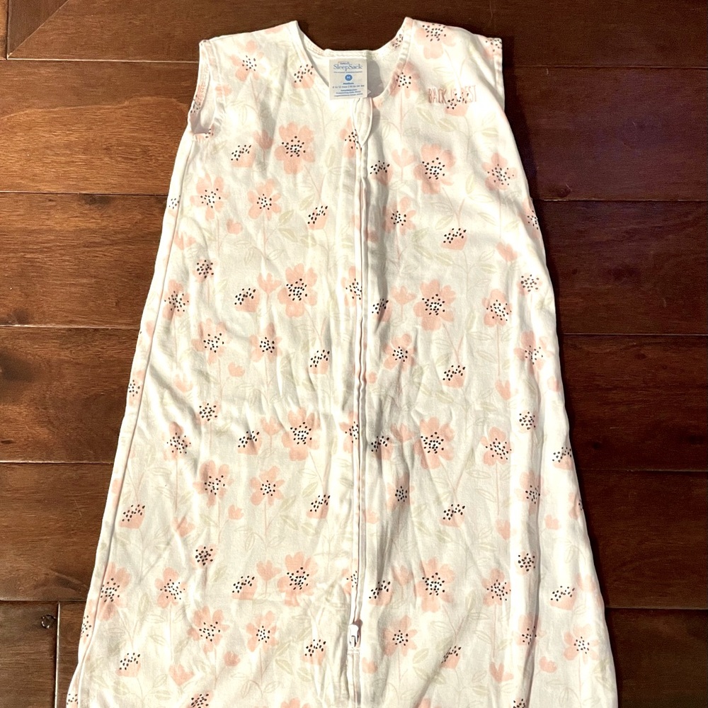 NWOT Halo floral sleepsack size M (6-12 mos)